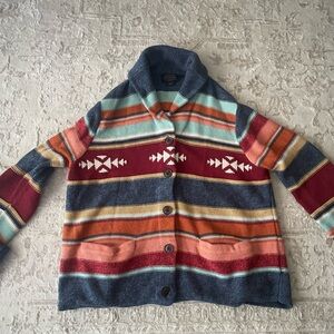 Pendleton Women’s Shawl Sweater size LARGE